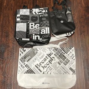 Lululemon Shopping Bags. Bundle of 3.